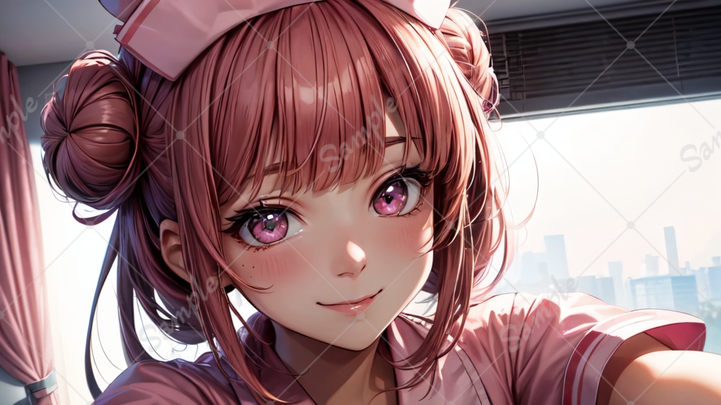 You Tubeサムネイルに最適サイズ 看護師の女の子ver1