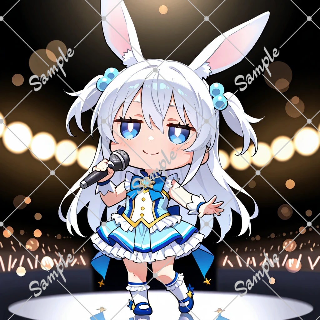 AI生成ちびキャラアイコン　アイドル2