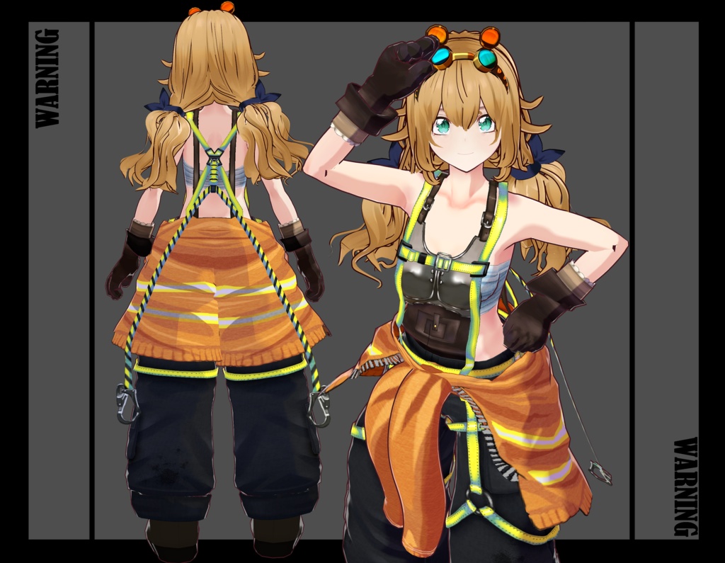 【VRoid】メカニック・インダストリアル フルアバターセット / Mechanic Industrial Full Avatar Pack