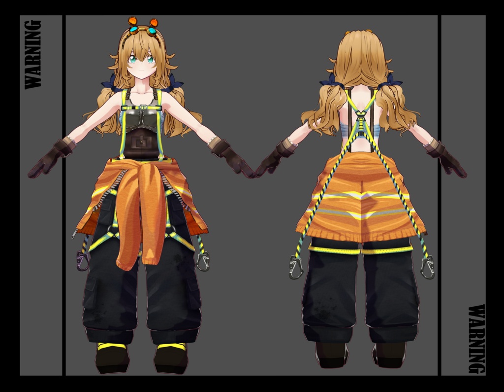 【VRoid】メカニック・インダストリアル フルアバターセット / Mechanic Industrial Full Avatar Pack