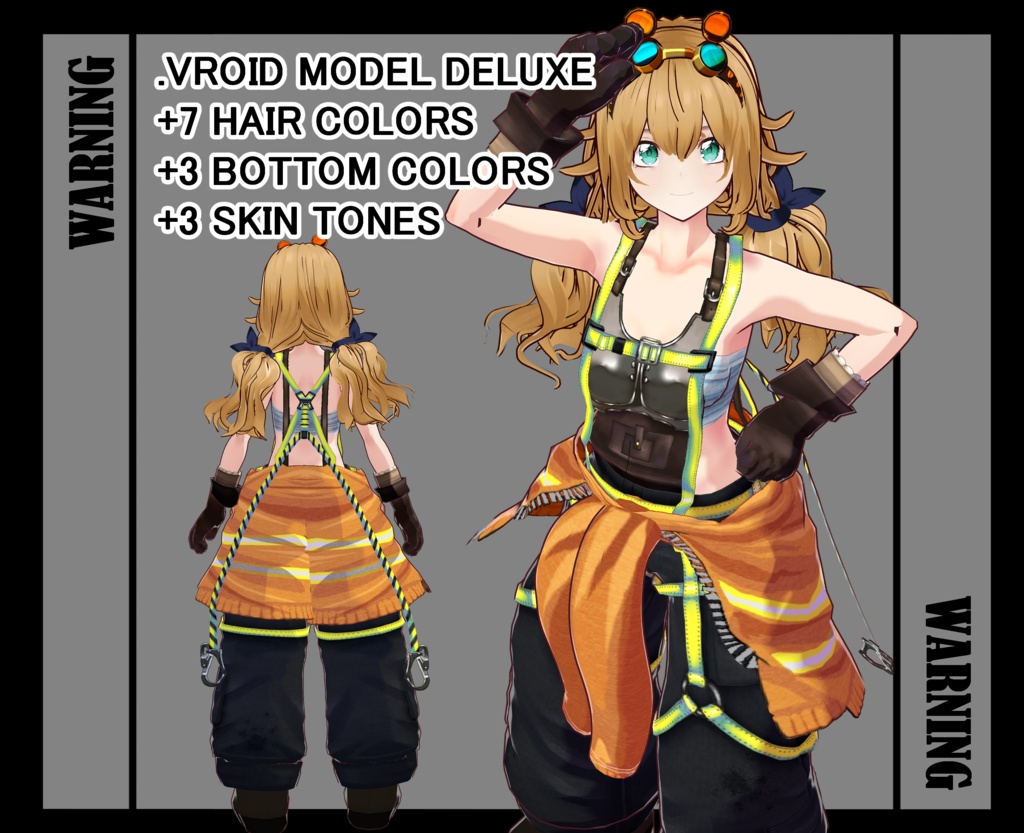 【VRoid】メカニック・インダストリアル フルアバターセット / Mechanic Industrial Full Avatar Pack