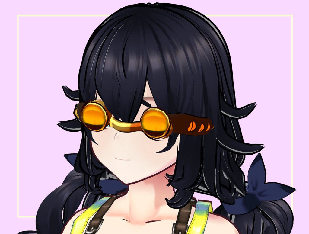 【VRoid】3-in-1 Steampunk Goggles Pack (Ahoge) / スチームパンクゴーグルセット