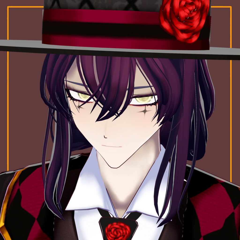 Gothic Victorian Joker | Male VRoid Model | 2 variants ゴシック・ヴィクトリアンジョーカー|男性VRoidモデル