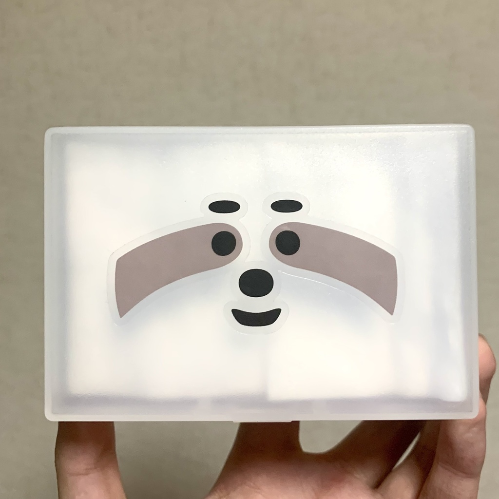 slothフェイスクリアステッカー(大)