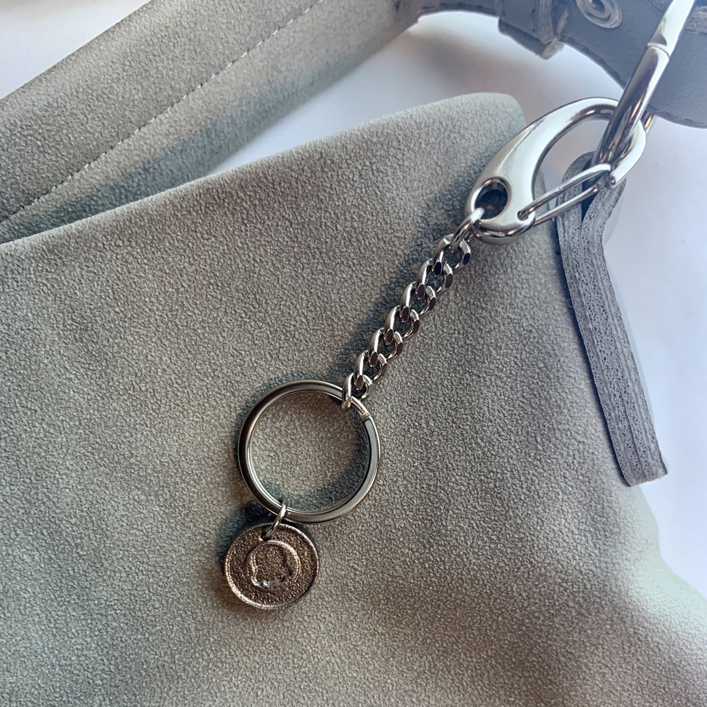 sloth coin keychain|コインチャーム付きキーチェーン