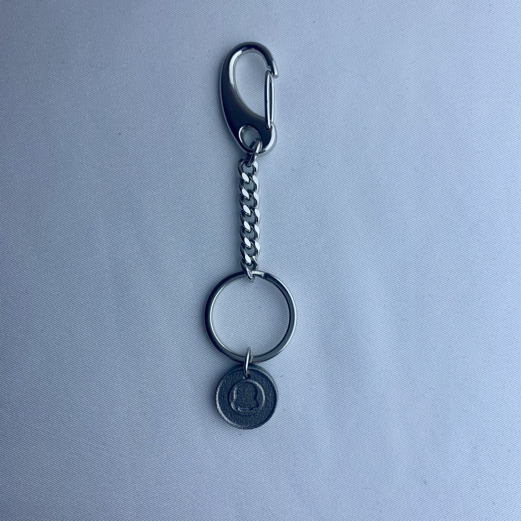 sloth coin keychain|コインチャーム付きキーチェーン