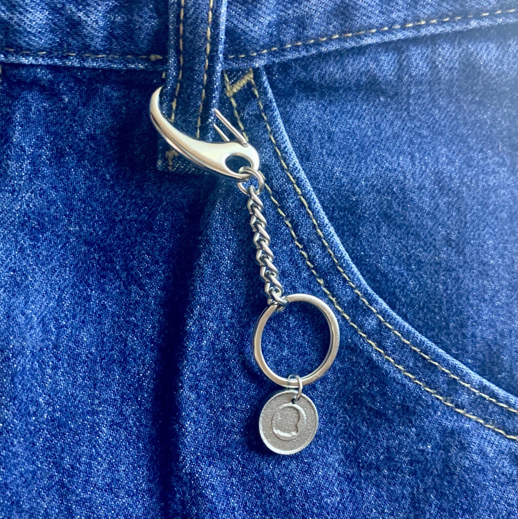 sloth coin keychain|コインチャーム付きキーチェーン