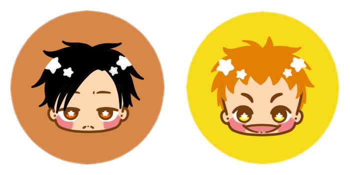 穴掘り刺繍缶バッジ 54cm