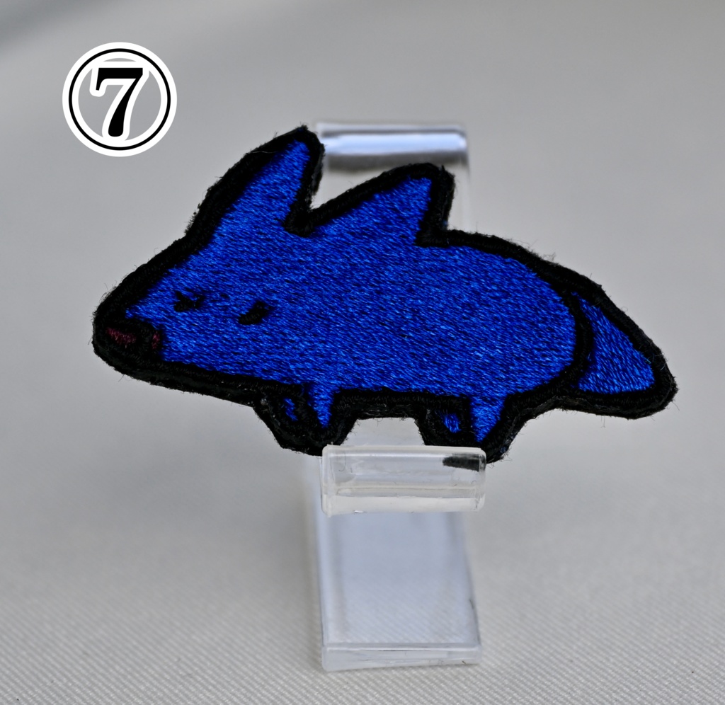 刺繍バッジ ほそいぬシリーズ のーまるほそいぬ