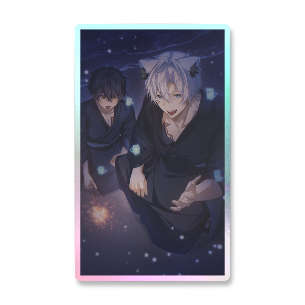 【誕生日記念グッズ】 オーロラスマホステッカー