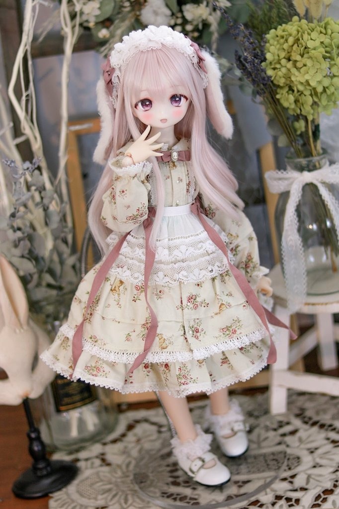 ロージーラビットワンピースセット(ピンク)