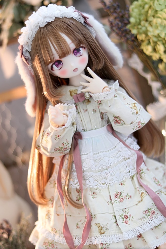 ロージーラビットワンピースセット(ピンク)