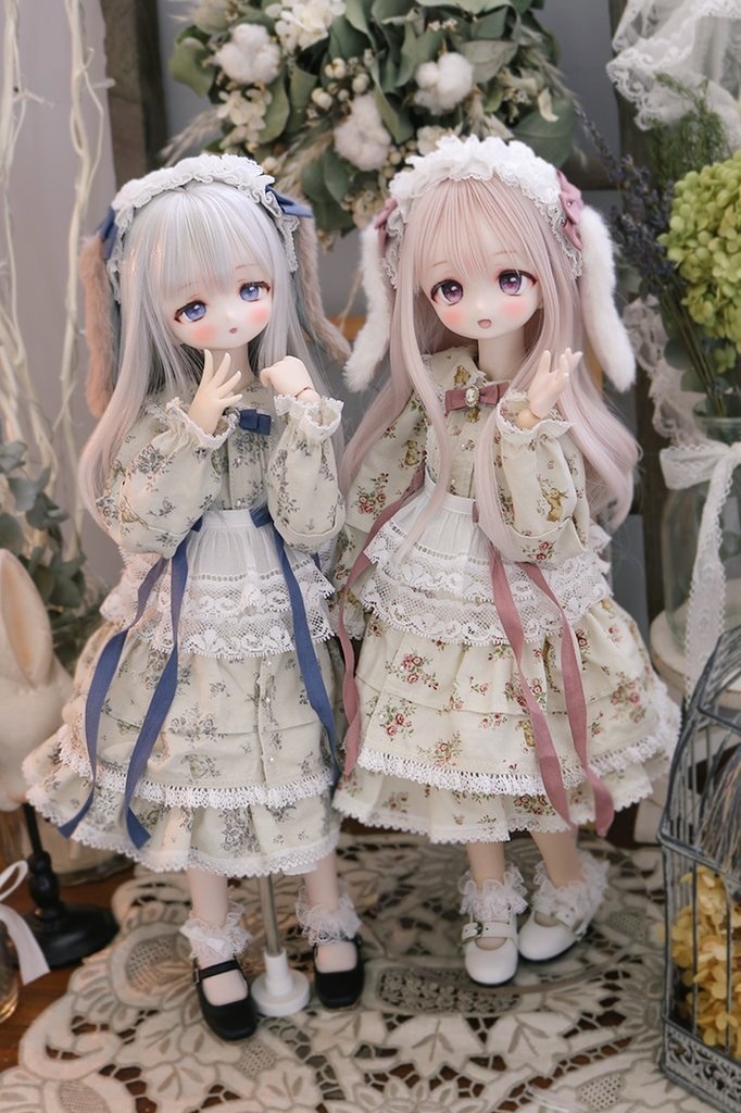 ロージーラビットワンピースセット(ピンク)