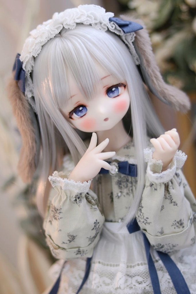 ロージーラビットワンピースセット(ブルー)