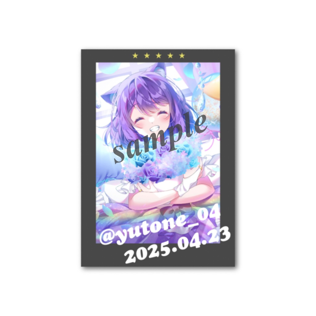 2025年生誕チェキ風カード