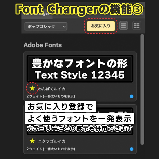 【フォント選びが楽になる】Photoshop用フォント適用プラグインFont Changer【V1】