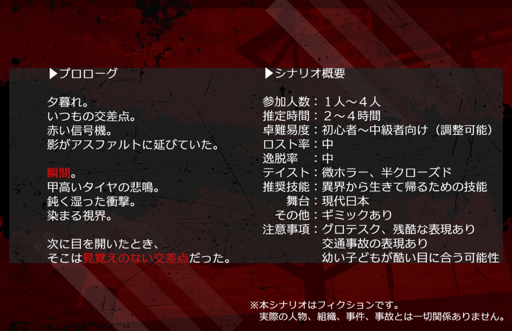 【エモクロアTRPG】Dead End 66