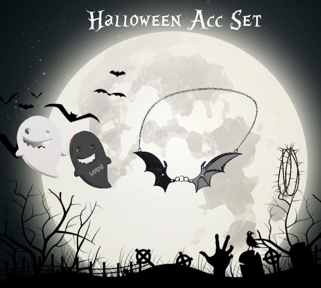 〖Free〗🦇Halloween🦇 Acc Set for Manuka