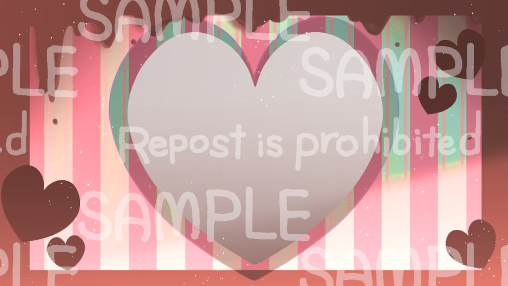 【これ1個で解決!】バレンタインにぴったり!メルヘン可愛いお部屋素材セット_zip付き【ココフォリア向け】