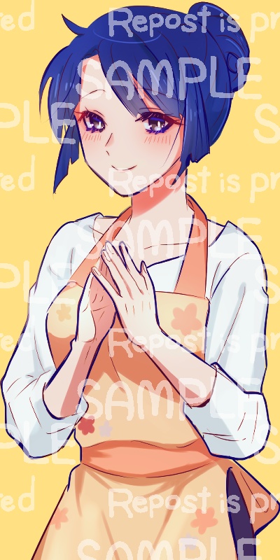 【無料】エプロンおにいさん/おねえさん【立ち絵素材】