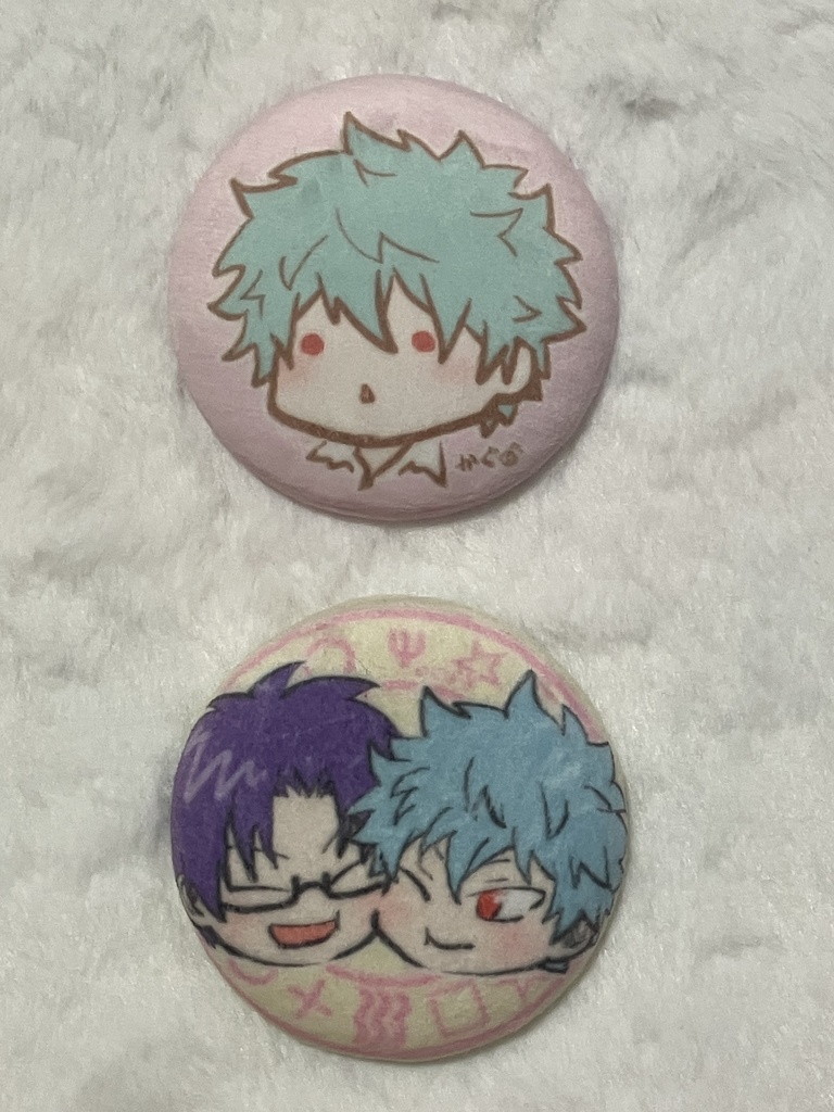 ふわふわ缶バッジ