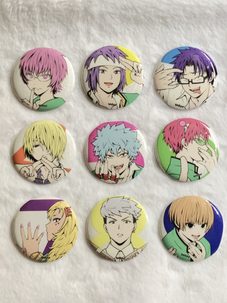 キラキラ缶バッジ