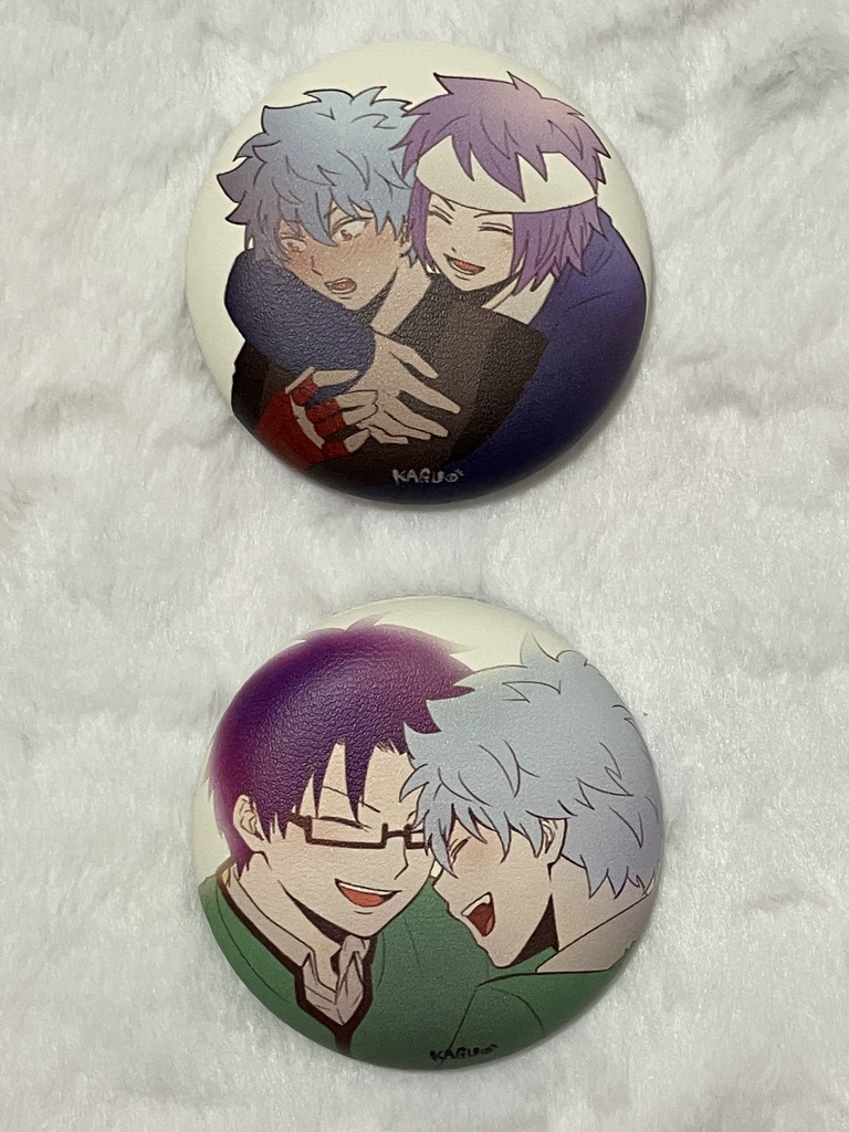 PUレザー缶バッジ