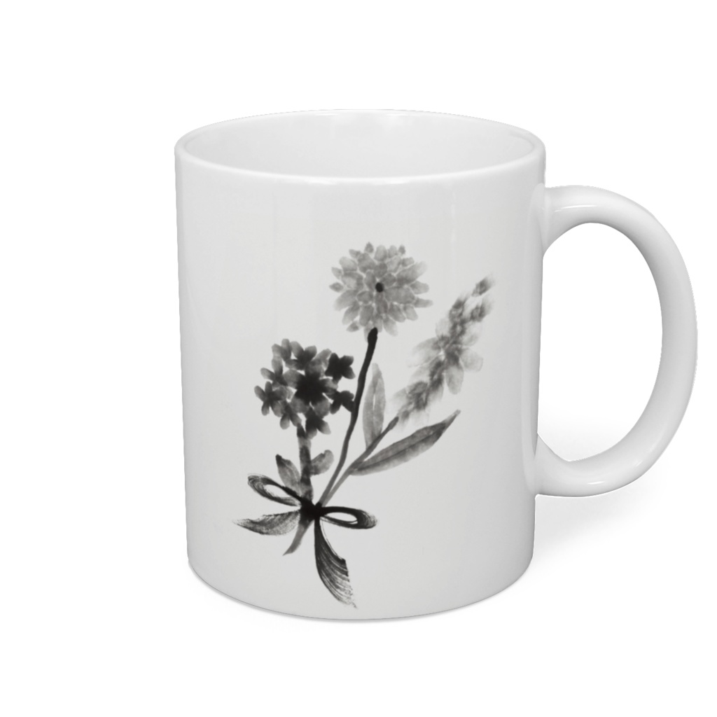 saori sumie flower mug