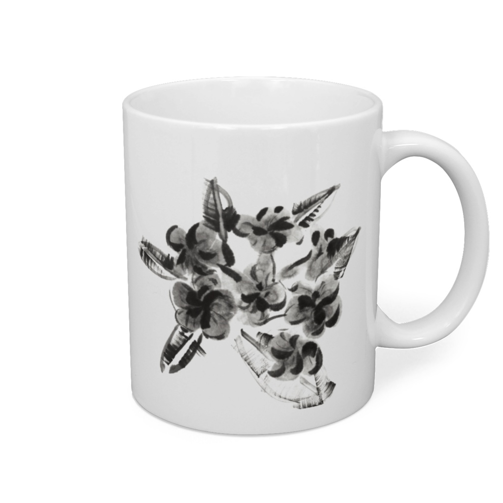 kina sumie flower mug