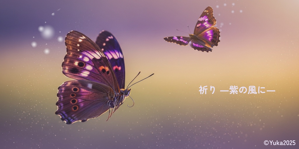 祈り ―紫の風に―  　 Prayer — In the Purple Wind —