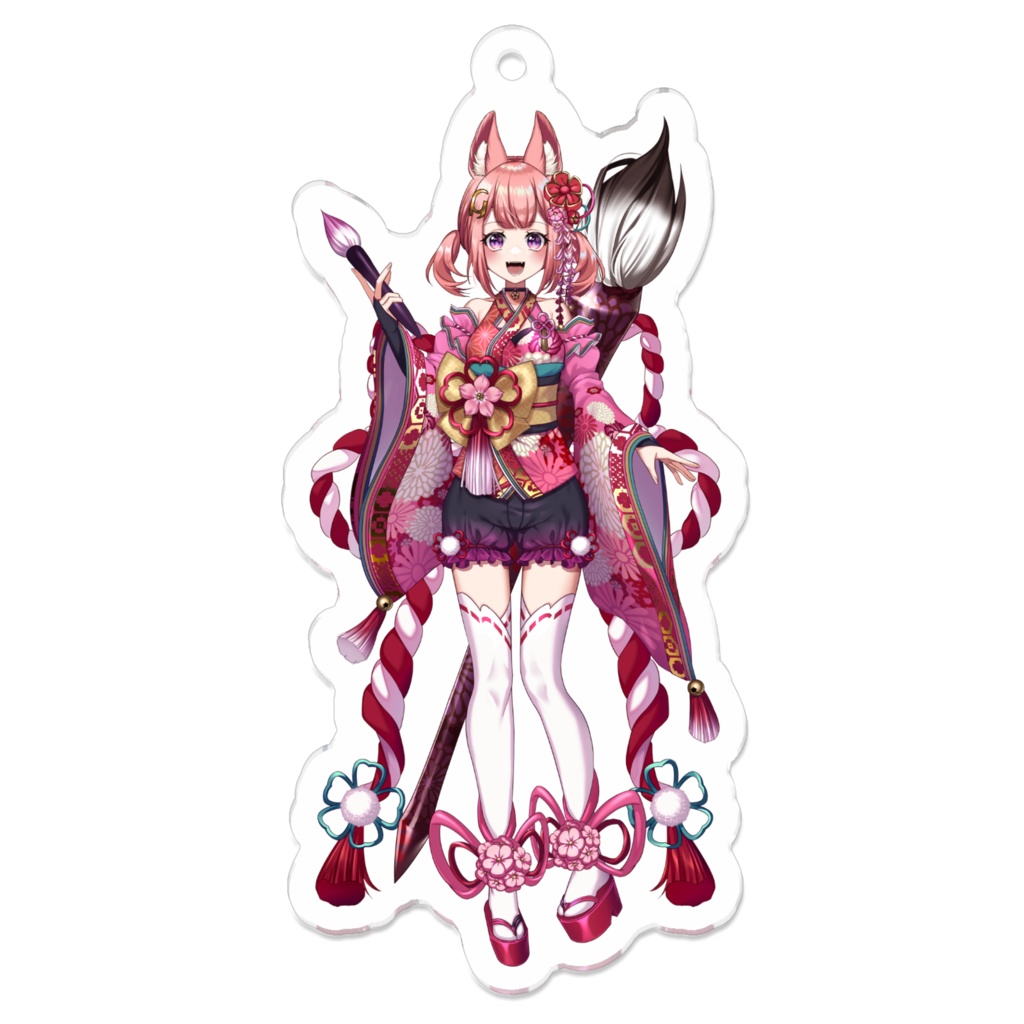 花埜いろは🦊💐⛩アクリルキーホルダー(立ち絵)