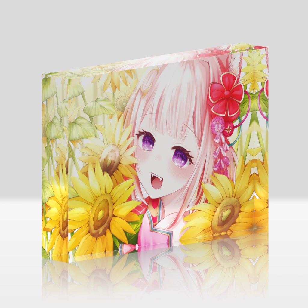 花埜いろは🦊💐⛩アクリルブロック(赤だるま様)