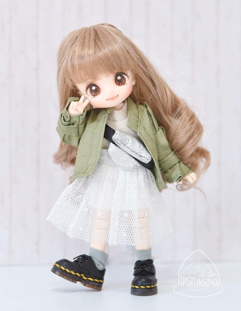 ドットチュールスカート