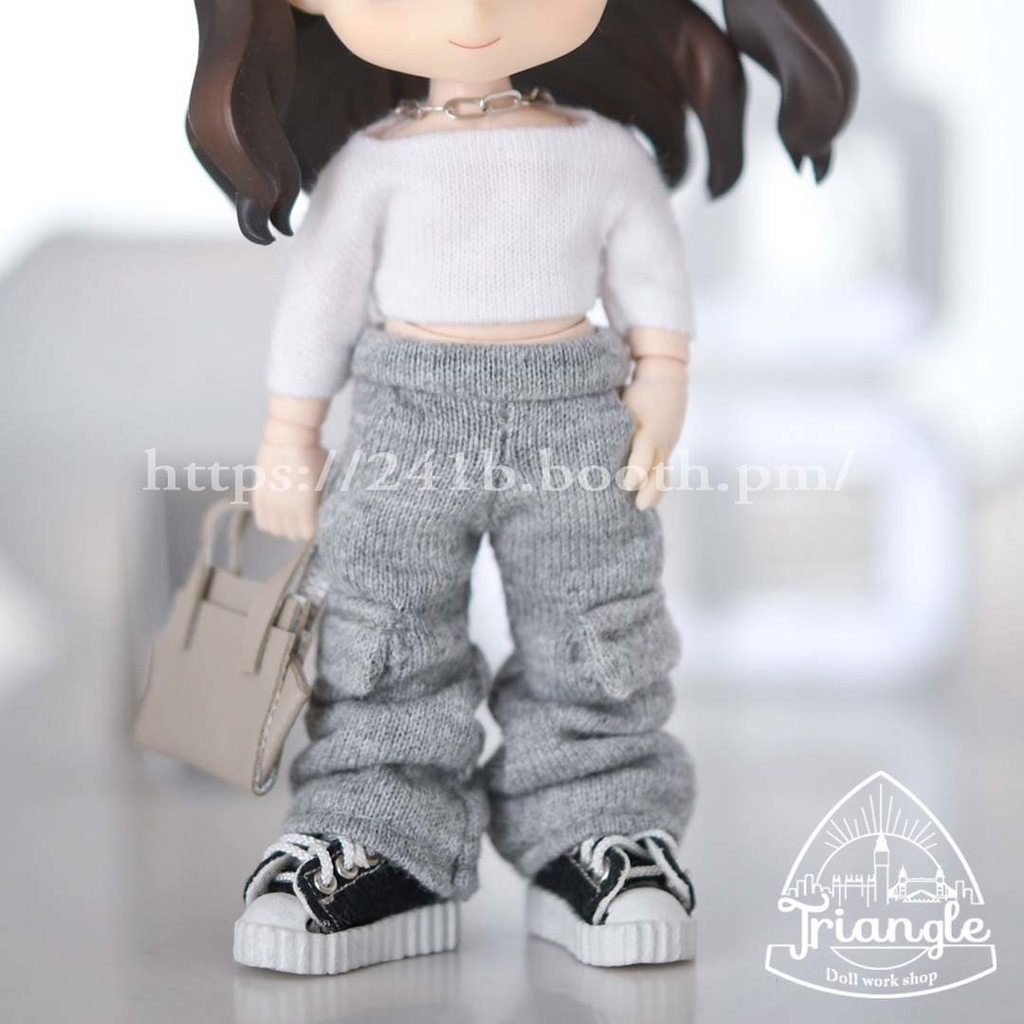 スリムトップス+スウェットパンツ