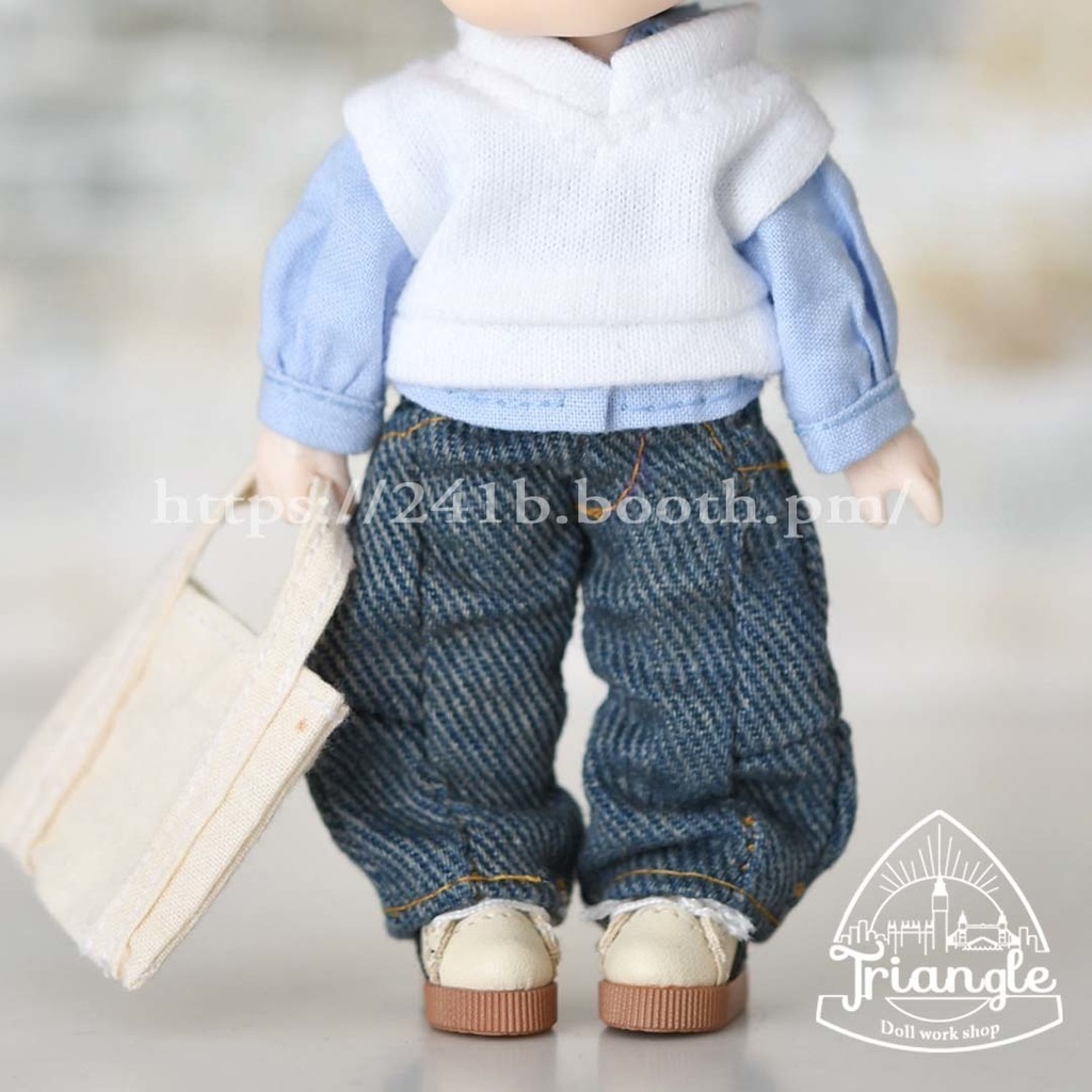 バレルレッグワイドデニム