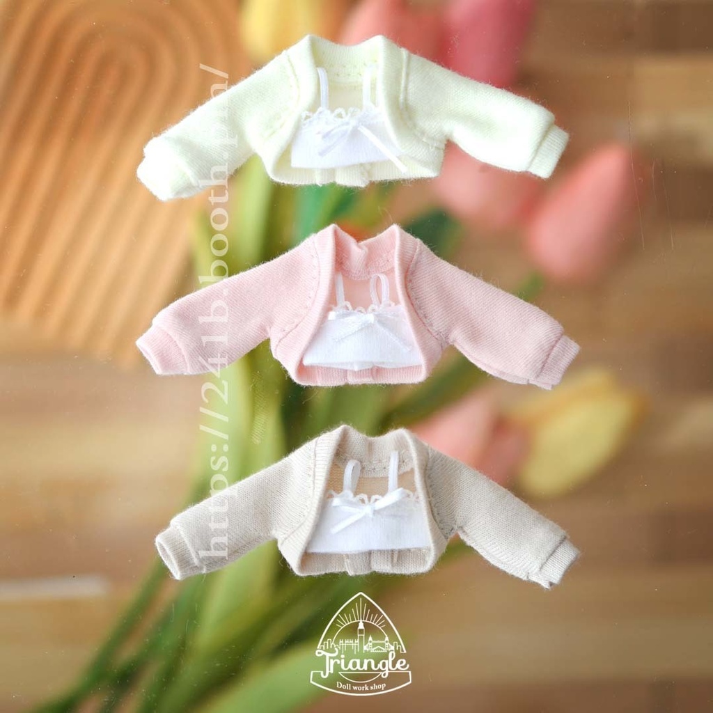 キャミソール＋クロップドカーディガン