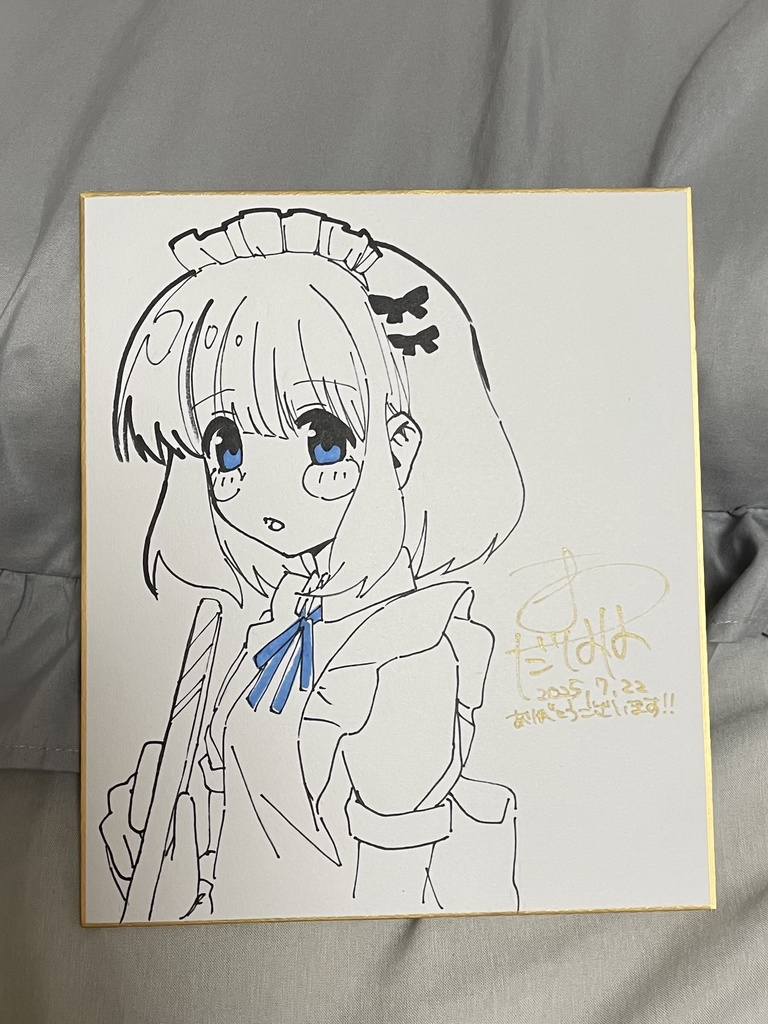 オリジナルキャラ色紙