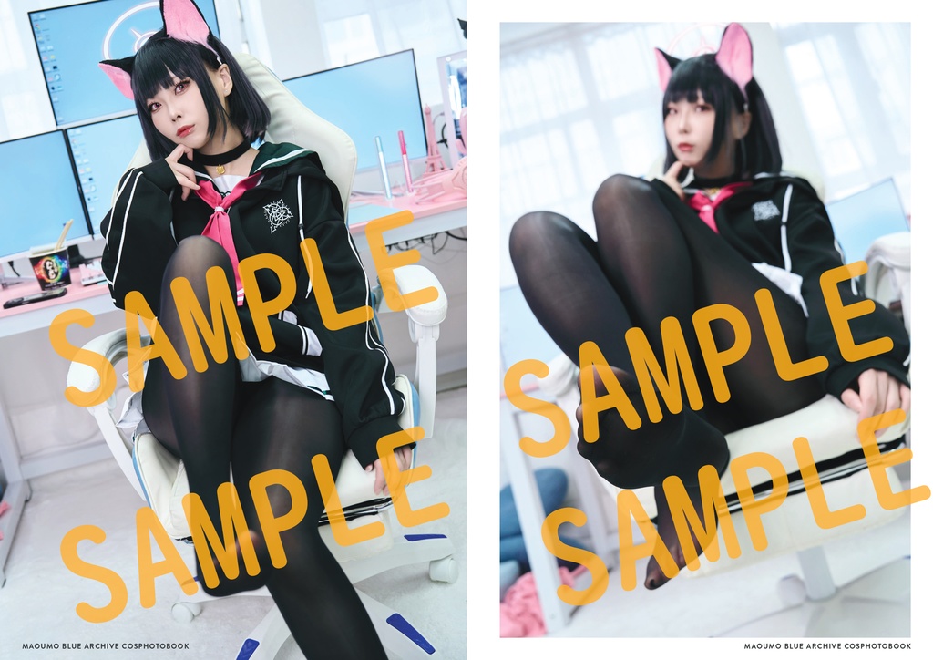 【C106】ブルアカ 杏山カズサ コスプレ写真集②「●●●●● me please, Sensei」