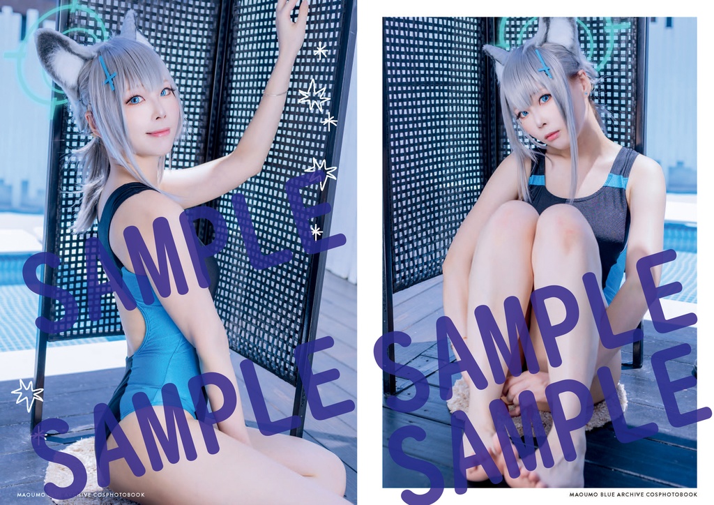 【C106】ブルアカ 砂狼シロコ 風倉モエ コスプレ写真集「Hot Unlimit with You」