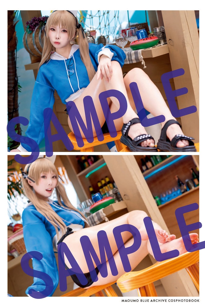 【C106】ブルアカ 砂狼シロコ 風倉モエ コスプレ写真集「Hot Unlimit with You」