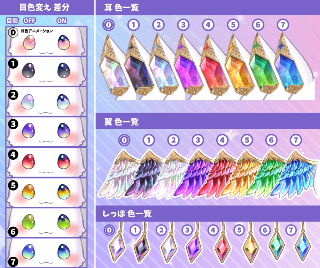 【VTS/nizimaLIVE対応】ゆるい宝石モンスターちゃん