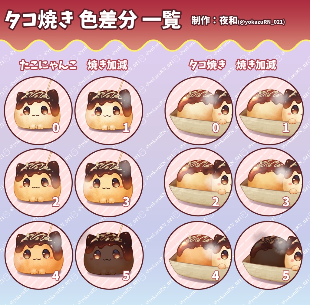 【VTS対応】たこ焼きにゃんこ