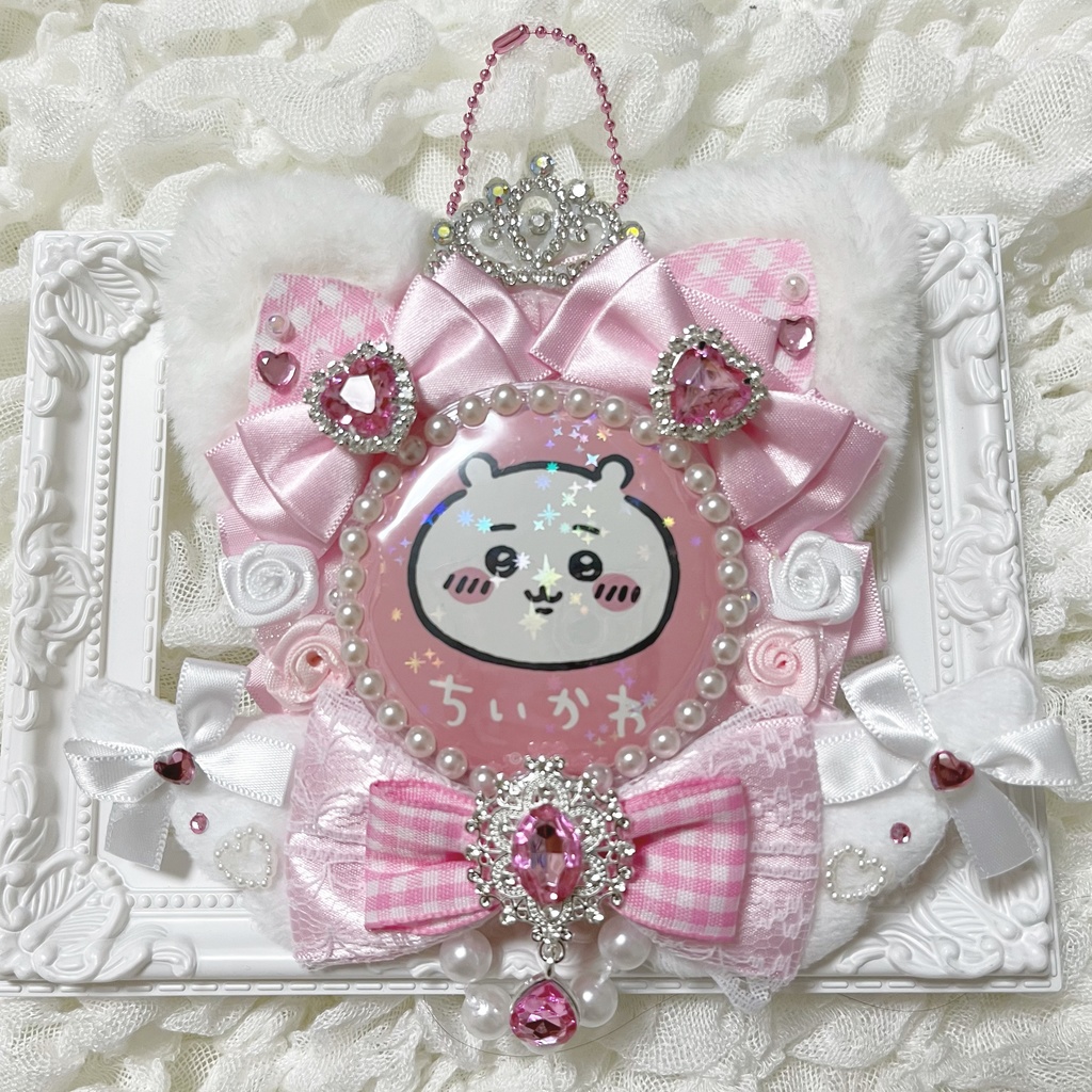 猫耳 痛ロゼット ねこちゃん ピンク