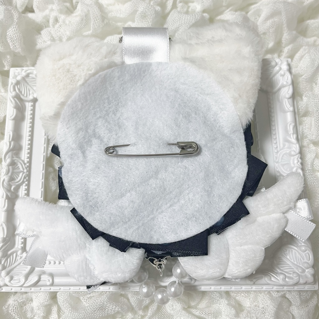 猫耳 痛ロゼット ねこちゃん 黒