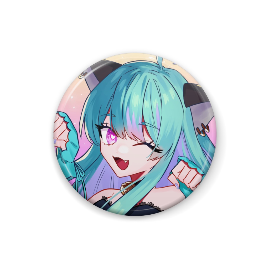 【ウィンク】にゃんにゃん初期立ち絵【缶バッジ】