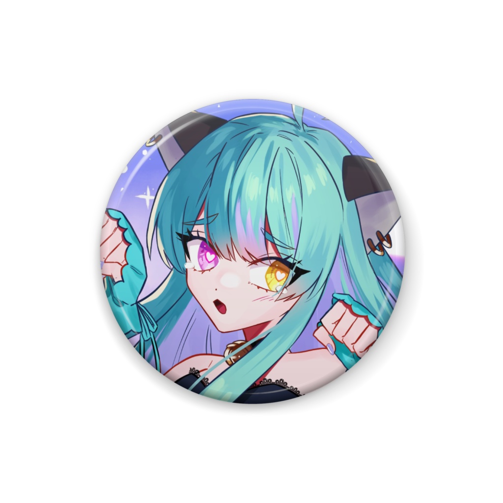 【ぴえん】にゃんにゃん初期立ち絵【缶バッジ】