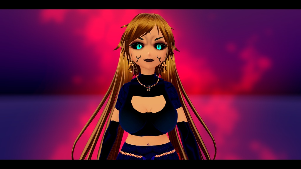Vampire Female Avatar VR CHAT unity package ヴァンパイア女性アバター VRチャット Unityパッケージ