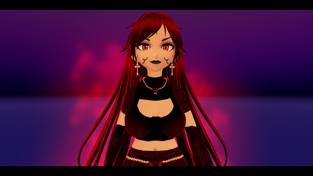 Vampire Female Avatar VR CHAT unity package ヴァンパイア女性アバター VRチャット Unityパッケージ