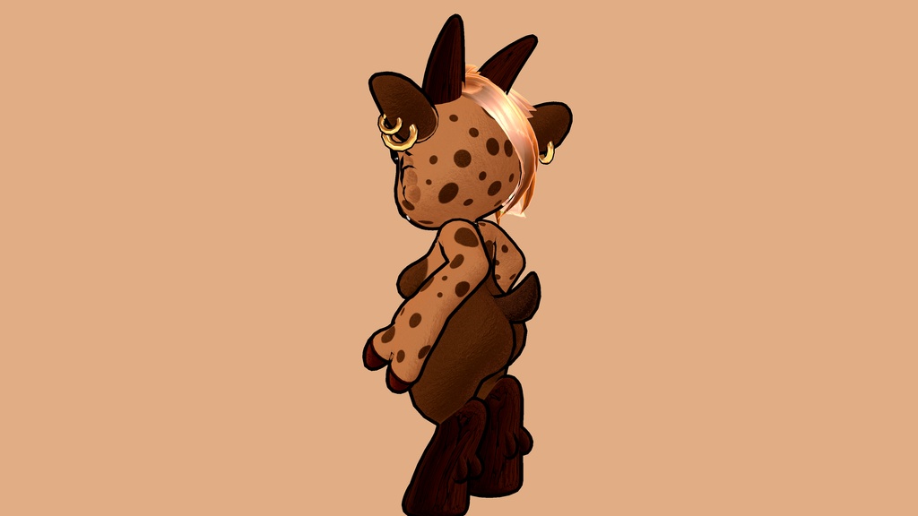 Cute Plush Goat Avatar PC Vtuber Unity VRChat かわいいヤギのぬいぐるみアバター PC VTuber Unity VRChat