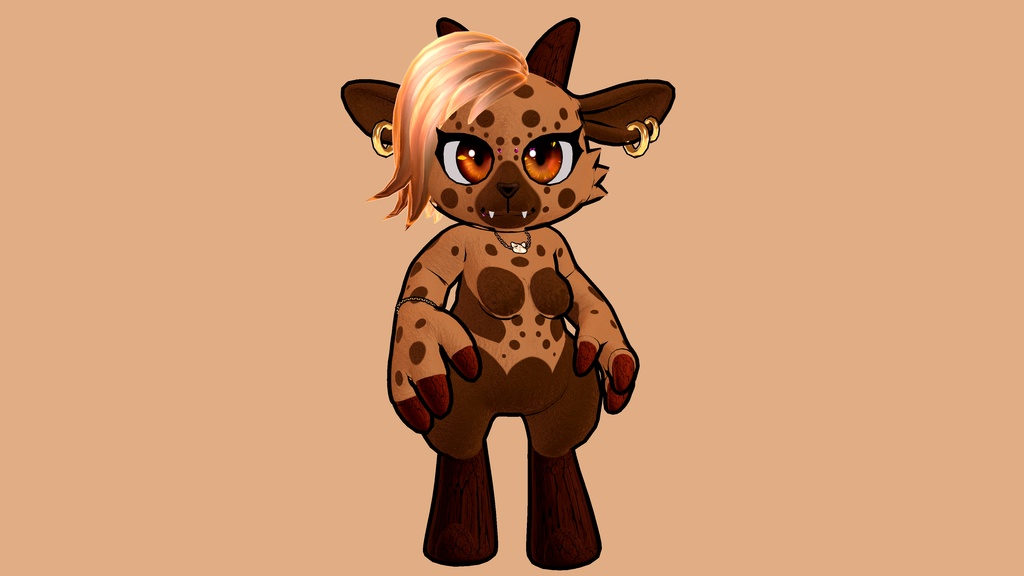 Cute Plush Goat Avatar PC Vtuber Unity VRChat かわいいヤギのぬいぐるみアバター PC VTuber Unity VRChat